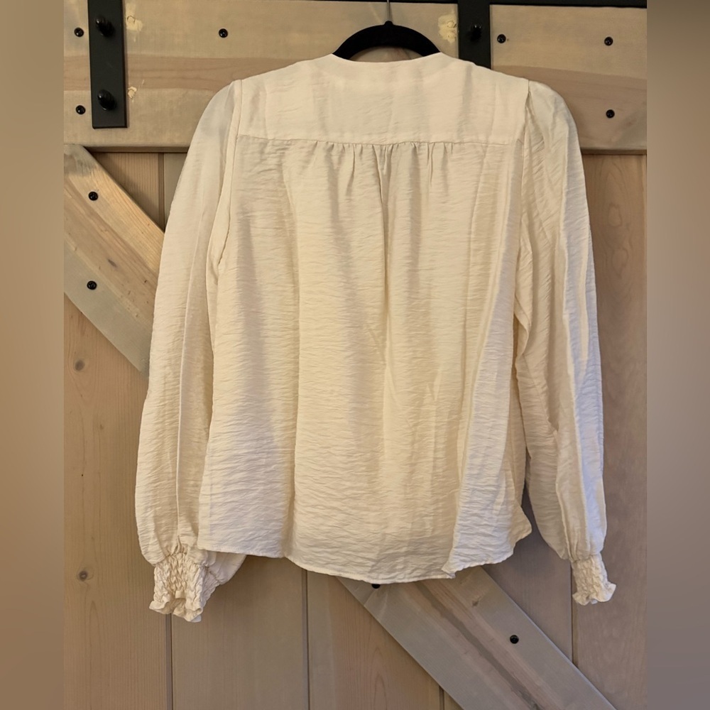 NWT Anthropologie Long Sleeve Wrap Blouse - Picture 8 of 9